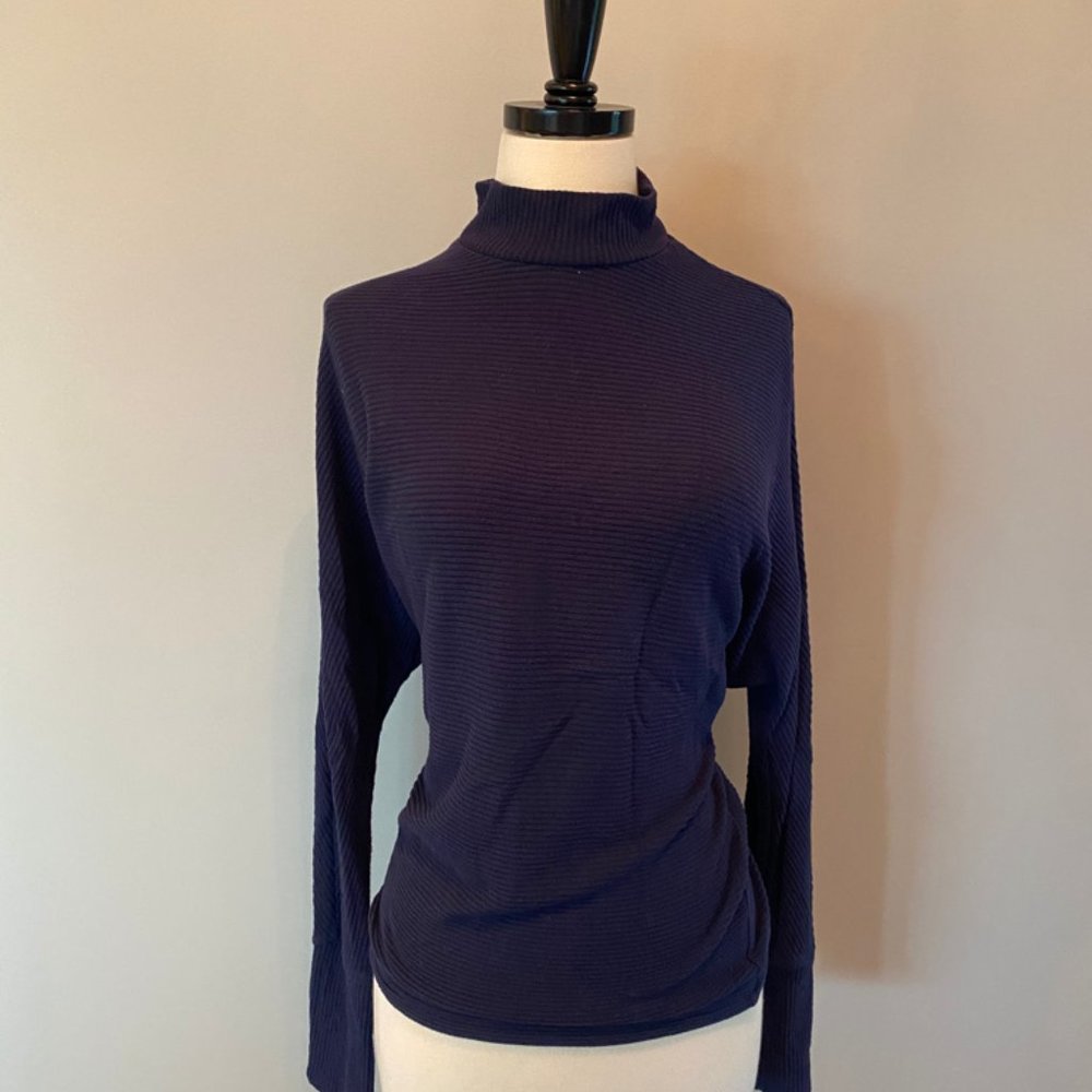 Long Sleeved Navy Blue Top
